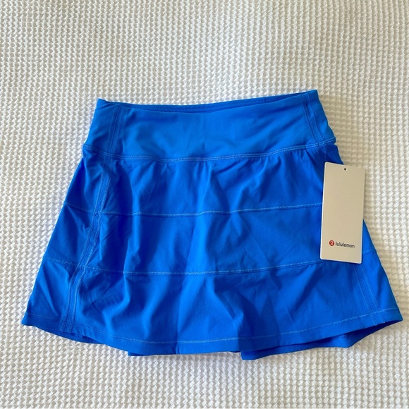 lululemon athletica Pants - NWT♥️LULULEMON PACE RIVAL SKIRT PIPE DREAM 2 LONG BLUE SKORT SHORTS GOLF TENNIS